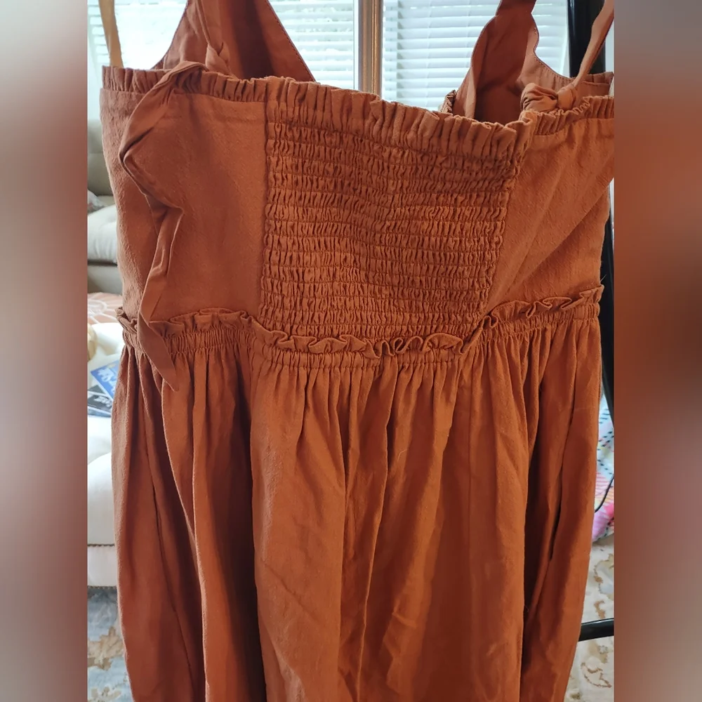 NWT Free People Cotton Midi Dress - Small Petite - Picture 8 of 15